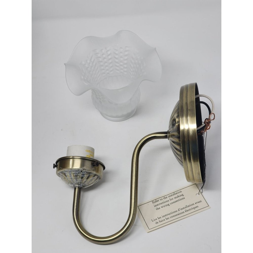 Gold Polished Metal Set Of Two Single Wall Sconces